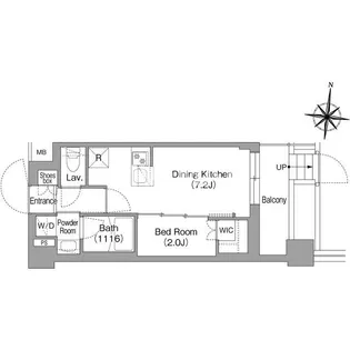 コンフォリア・リヴ大崎【1階】の間取り