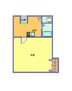 ライラックコトブキB【1階】の間取り