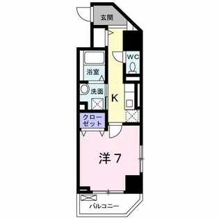 パークスクウェア八幡町【4階】の間取り