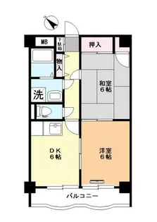 ウィスタリアサワハンE【2階】の間取り