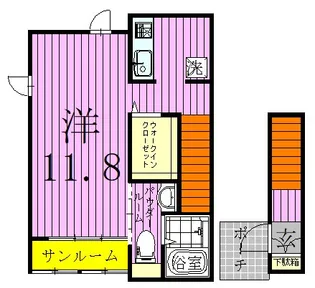 サッチノ.1【2階】の間取り