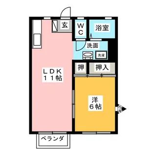 ジュビリオA【2階】の間取り