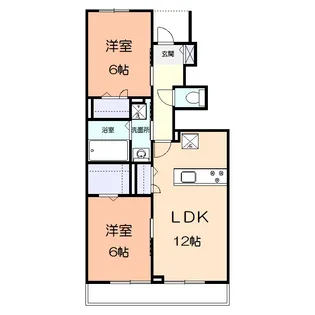 プレマヒルズ【1階】の間取り