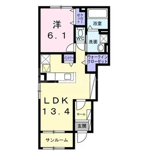 レスポワール B【1階】の間取り