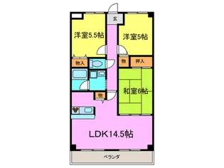 ベレ-ル【2階】の間取り