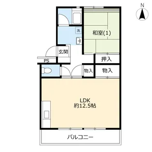UR港南台かもめ【5階】の間取り