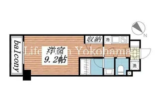 プレスタイル横濱SOUTH【7階】の間取り