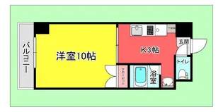 クレスト昭和中【10階】の間取り