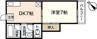 吉村ハイツII【4階】の間取り