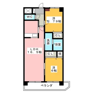 LAZOS【4階】の間取り