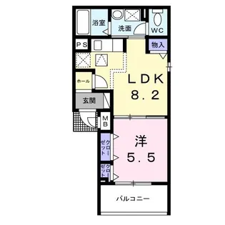 アルモニー大淀II【1階】の間取り