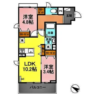 AROMAIII【2階】の間取り
