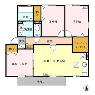 ベネツォーネC【2階】の間取り