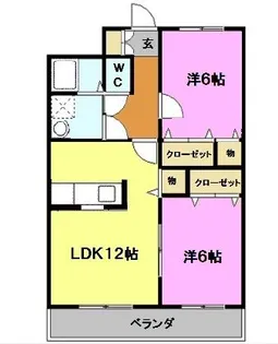 グランシャリオ【2階】の間取り