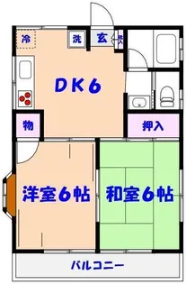 高樋ハイツ【2階】の間取り