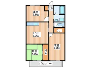 サニ-ヒル上田【2階】の間取り