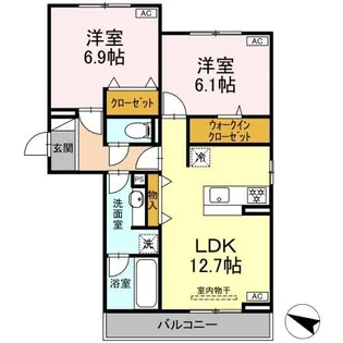 メゾン梅木【3階】の間取り