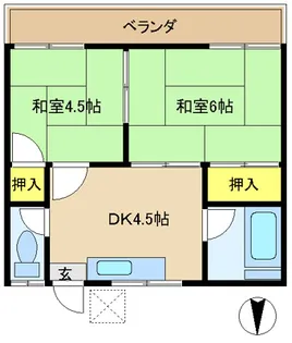 コーポ伊藤【1階】の間取り