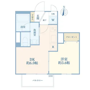 桜上水山森マンション【10階】の間取り