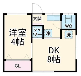 荒井荘【2階】の間取り