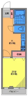 フラッツ東亜【3階】の間取り