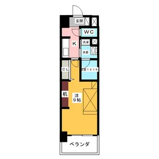 Raffine名駅南【11階】の間取り