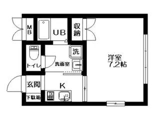 サンピア谷中【1階】の間取り