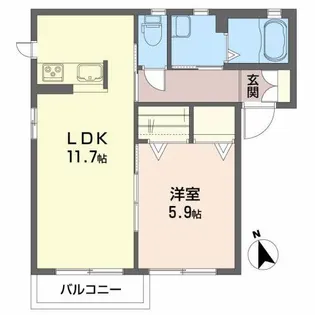 フォレスト参番館【1階】の間取り