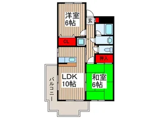 ヒルズ南浦和【3階】の間取り