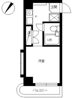 スカイコート神奈川新町【10階】の間取り