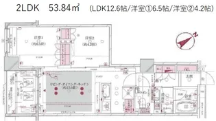 目黒区青葉台4丁目マンション【2階】の間取り