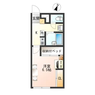 ティアラ松山【1階】の間取り