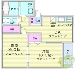 グリーンウッド水の森【2階】の間取り
