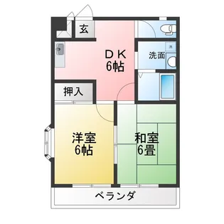 ハイツドレミ【3階】の間取り