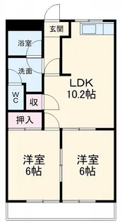 メゾンクレストール【1階】の間取り