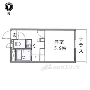 レオパレスソレイユ2【1階】の間取り