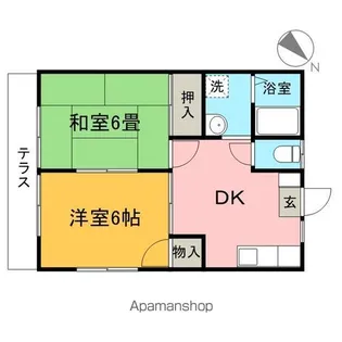 藤沢コーポC【1階】の間取り