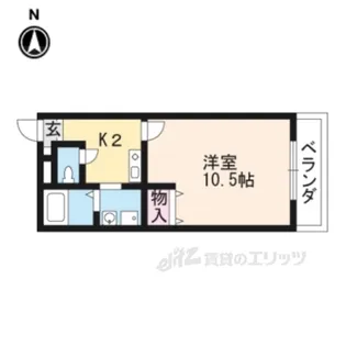 アンプルールチェリー【1階】の間取り