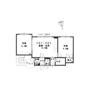 ルミエール93【1階】の間取り