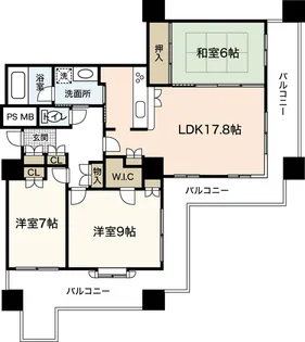 アーバンビューグランドタワー【37階】の間取り
