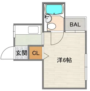 帝塚山ハイツ【6階】の間取り