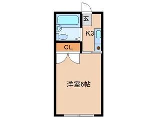 【初期費用ゼロ】フラットホワイトA【2階】の間取り