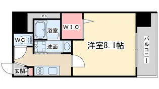 BPRレジデンス梅田西【10階】の間取り