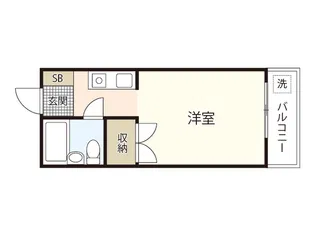インパクト広瀬町II【4階】の間取り