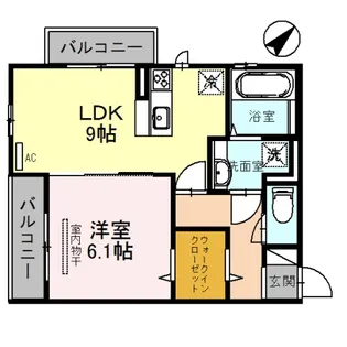 ティーガーデンヴィレッジ【3階】の間取り