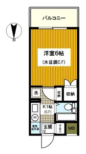 Liz三ッ沢【3階】の間取り