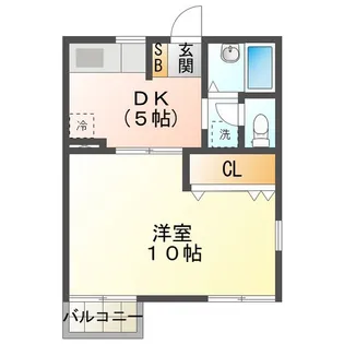 ロジュマンラフォーレII【1階】の間取り