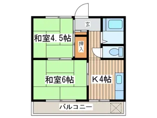白井コ-ポ【2階】の間取り