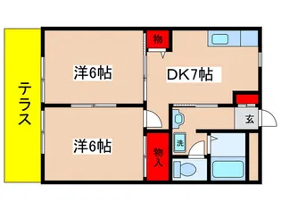 アルス新百合【1階】の間取り