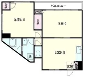 サンハイツ竹内【2階】の間取り
